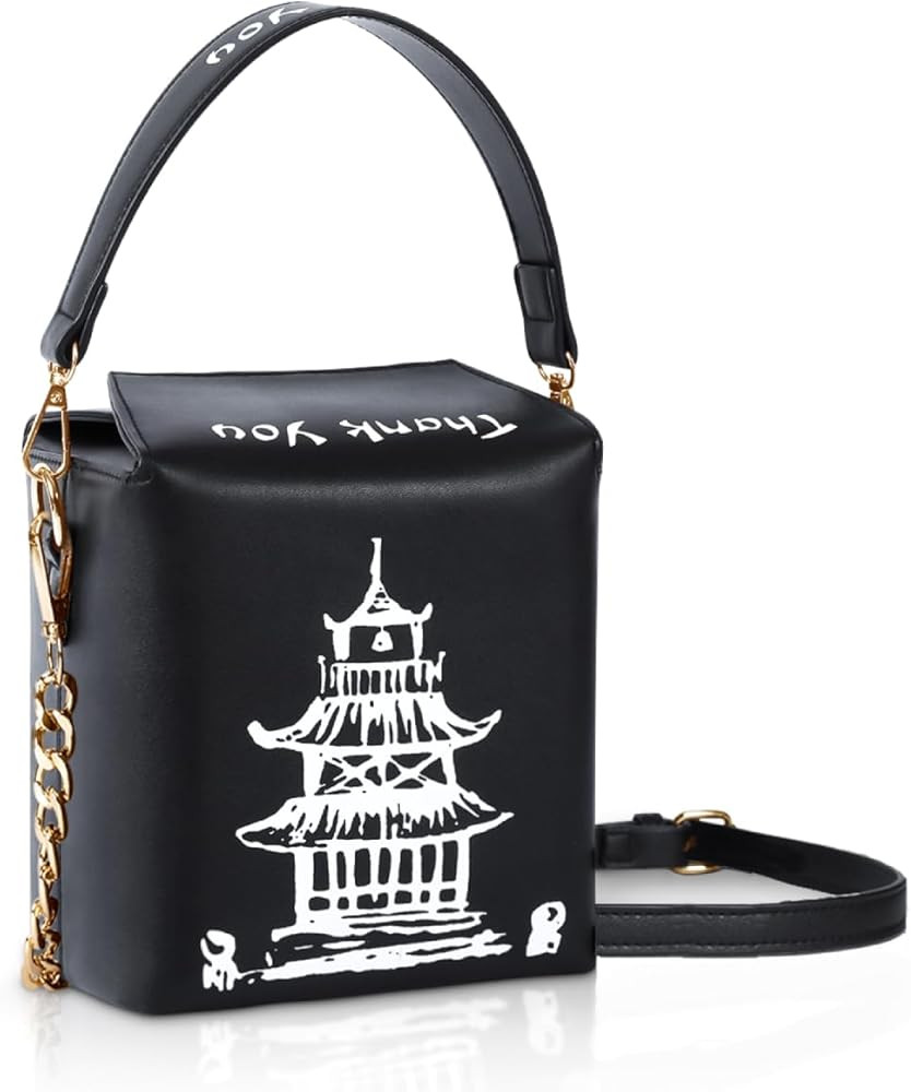 Crossbody Bags for Women Trendy Cute Shoulder Bag Totes Fun Chinese Takeout Purses for Women with... | Amazon (US)