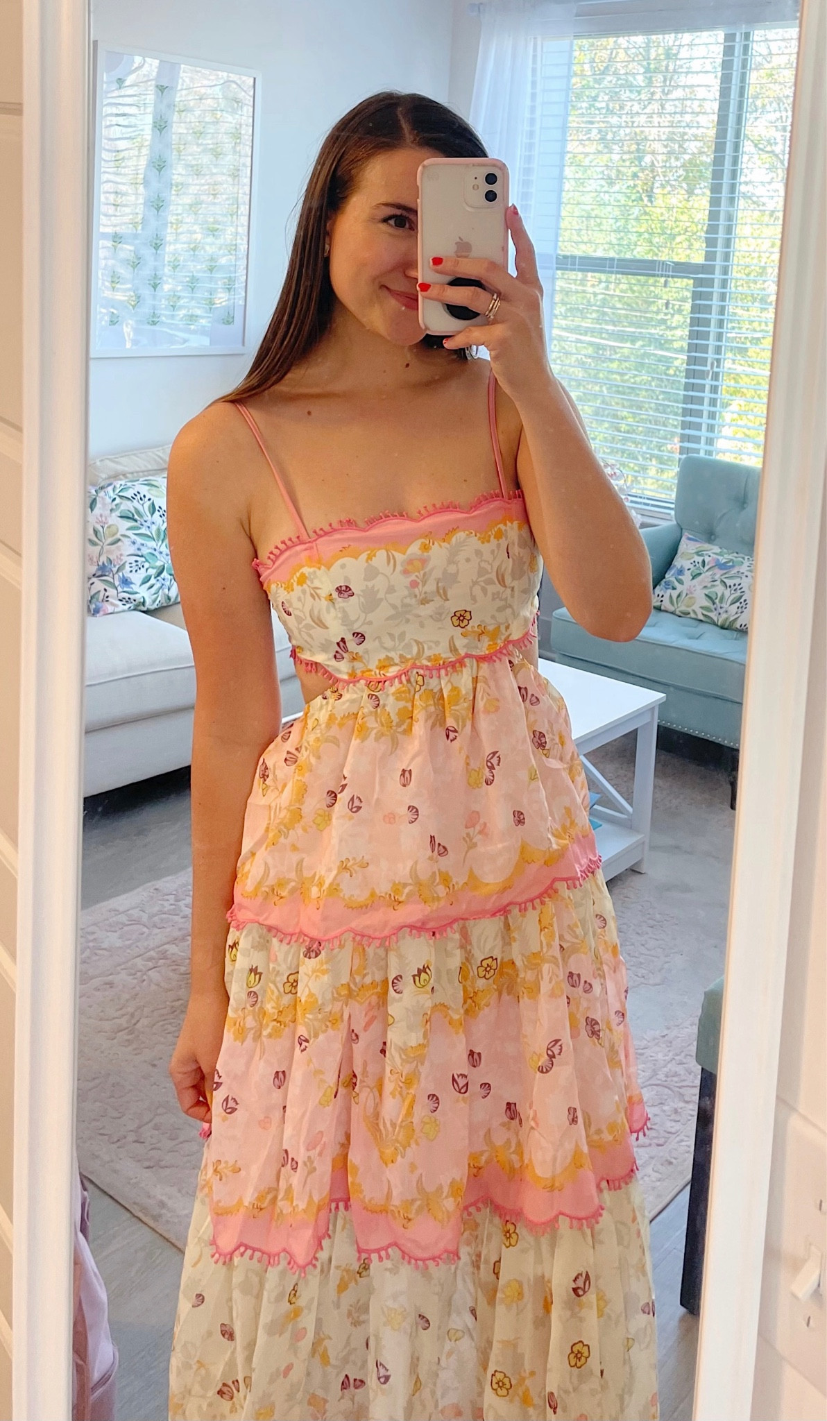 Under $100 Amazon Wedding guest dress inspired by Zimmerman 🤍 Runs TTS, I’m wearing a size XS! 

#LTKfindsunder100 #LTKwedding #LTKparties