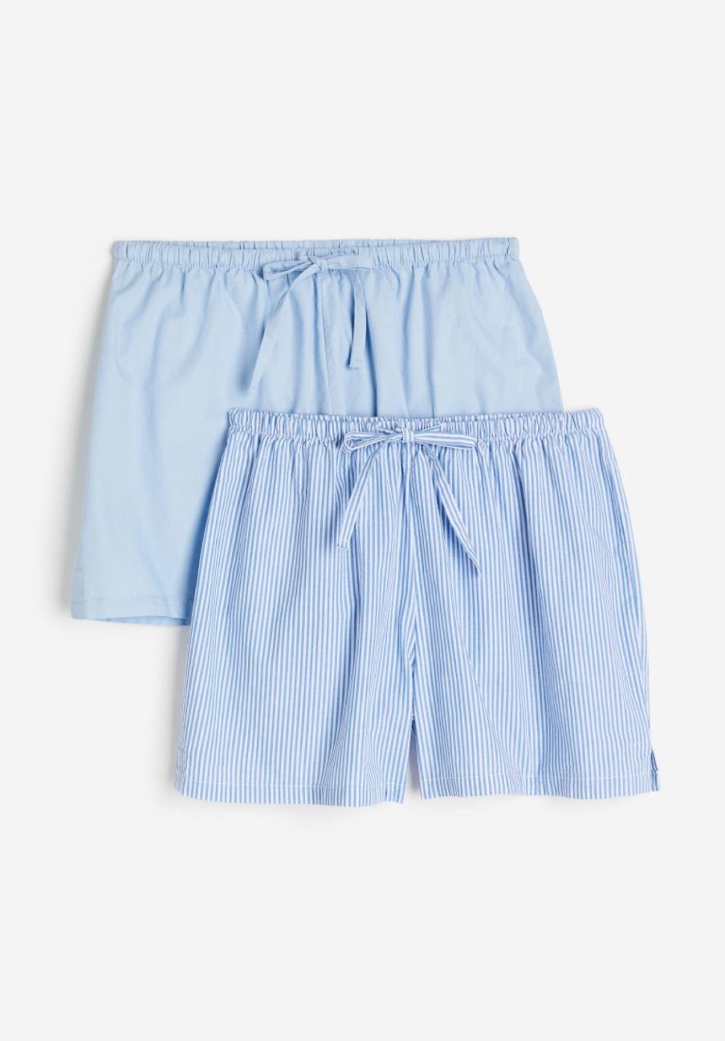 2-pack cotton pajama shorts 🩵