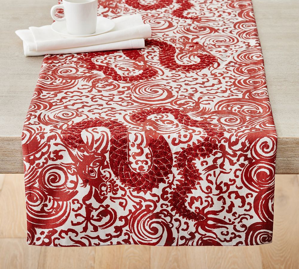 Lunar New Year Dragon Table Runner | Pottery Barn (US)