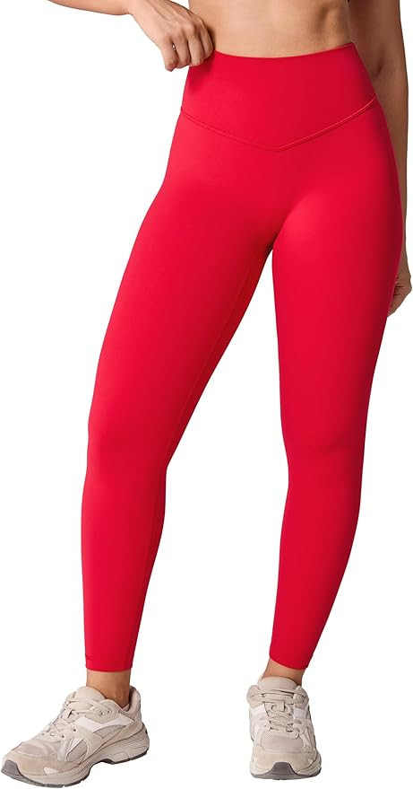 Hugcurve No Front Seam High Waisted Workout Leggings for Women Buttery Soft Yoga Pants Gym Athlet... | Amazon (US)