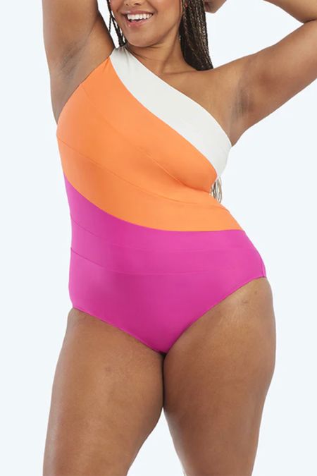 If you buy only one one piece swimsuit this summer, this is the one to get! This colorful one piece swimsuit comes in sizes up to 24 plus and is so flattering and vibrant!! 

#LTKswim #LTKunder100 #LTKcurves