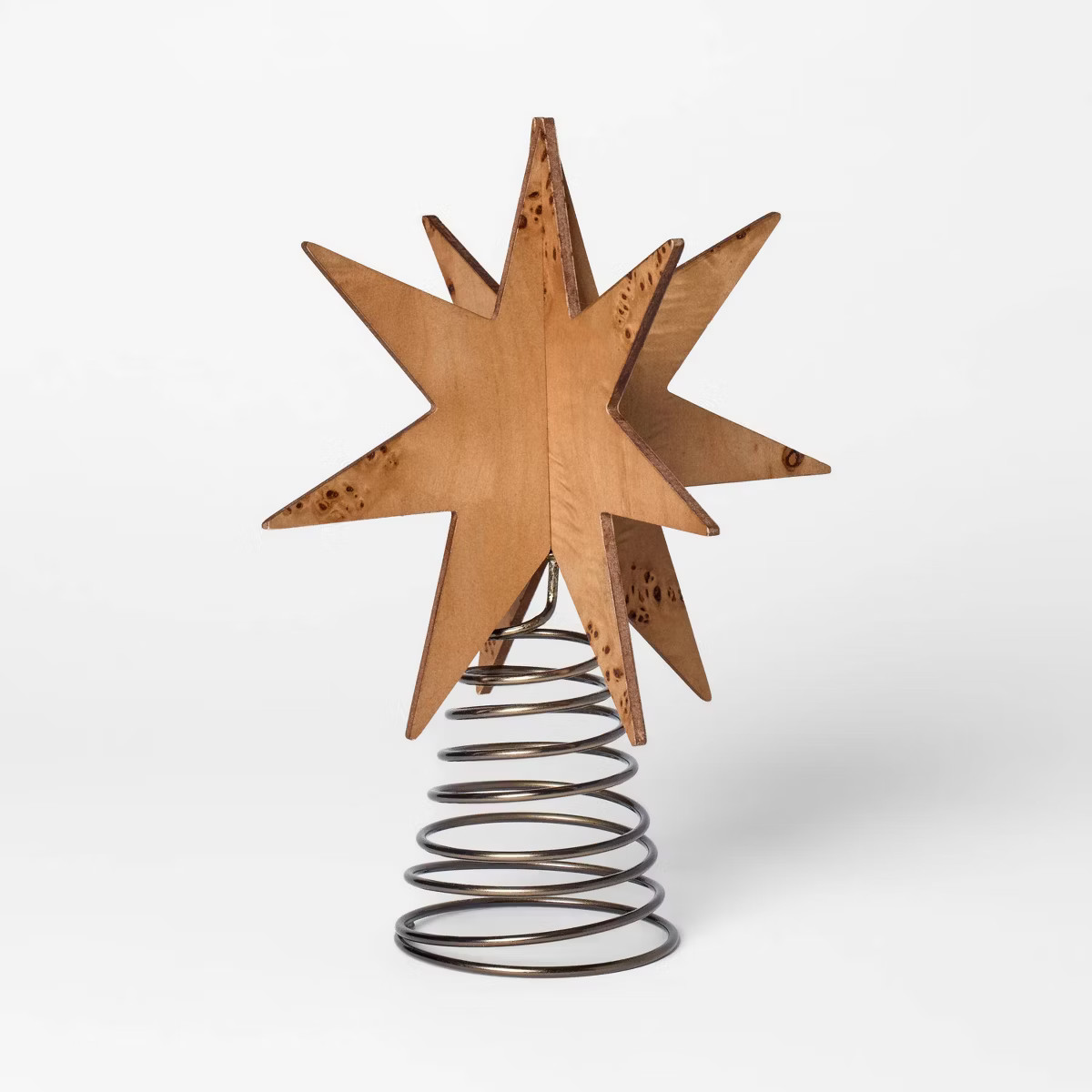 9" Burl Wood Star Tree Topper - Threshold™ designed with Studio McGee | Target