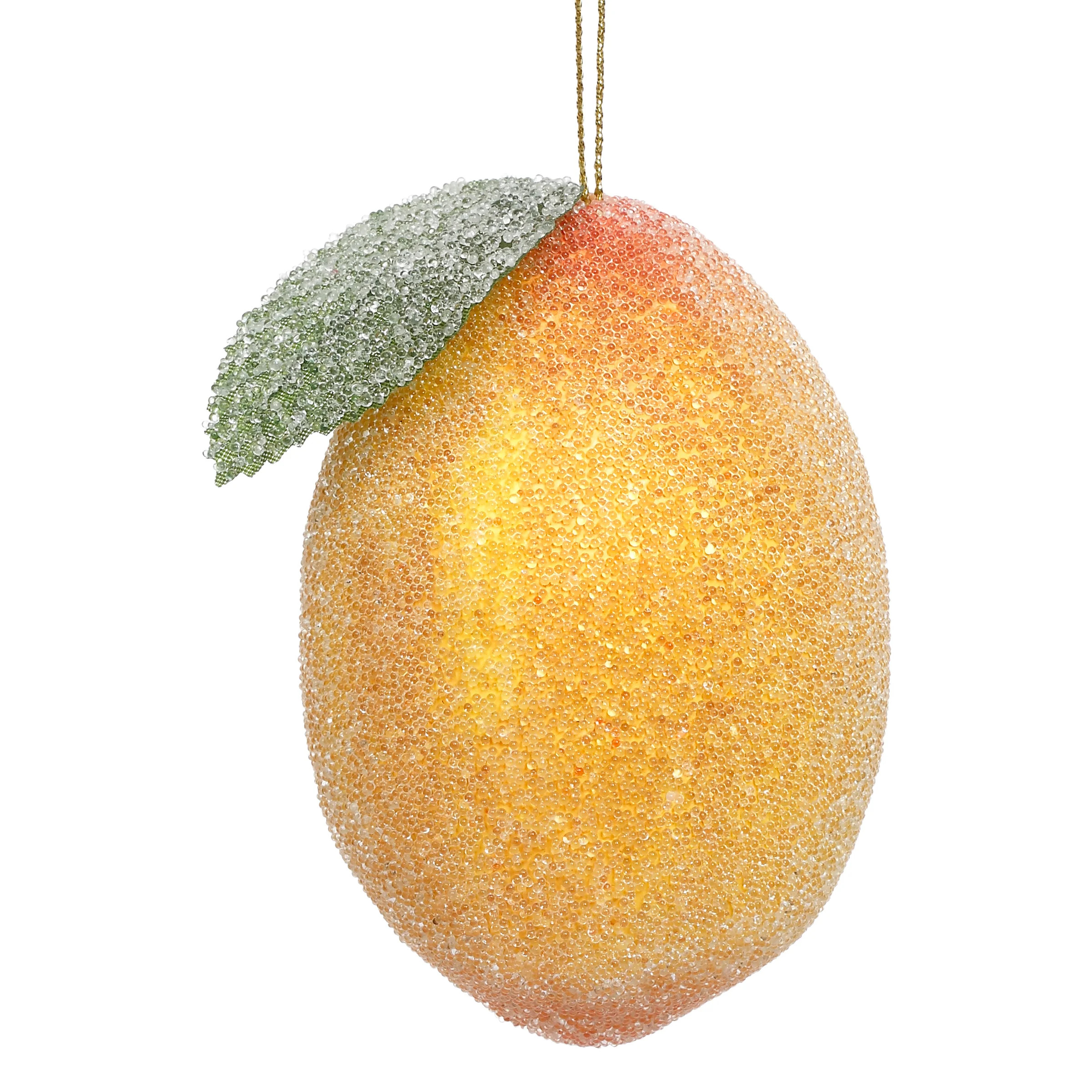 Frosted Lemon Ornament , Box Of 6 - 4 Inches (Set of 6) | Wayfair North America