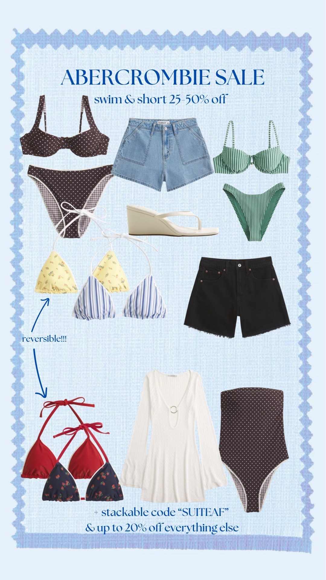 Abercrombie swim & short sale