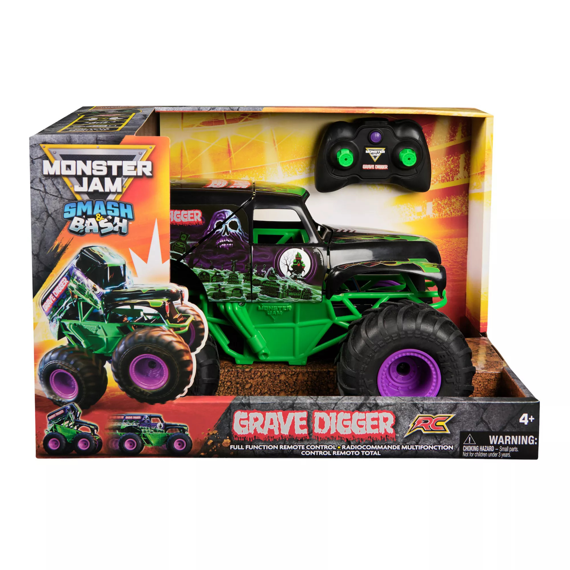 Monster Jam Grave Digger 1:10 Scale Remote Control Truck | Kohl's