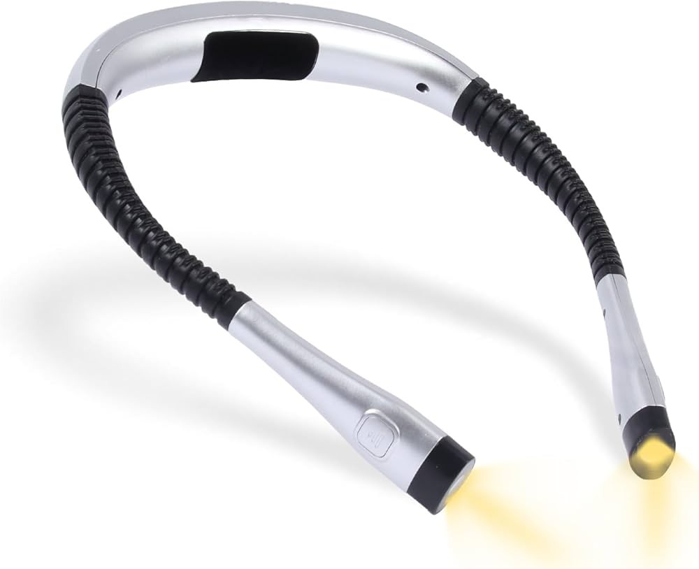 Book Light, 3-Color & 9-Brightness Reading Light, Bendable Neck Light, 80-hr Lasting Rechargeable... | Amazon (US)