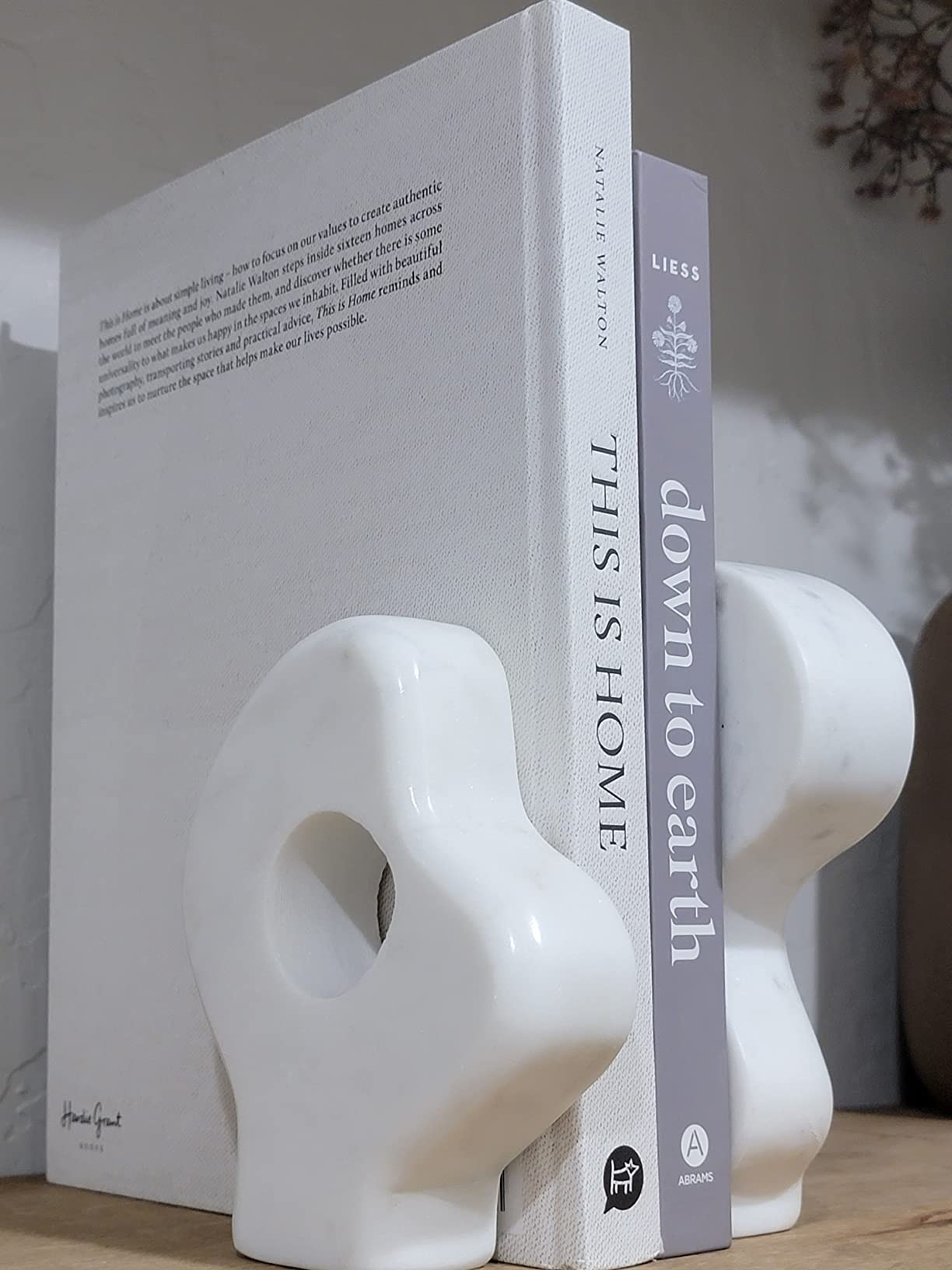 Bloomingville Decorative Abstract Marble, Set of 2 Styles, White Sculpture | Amazon (US)