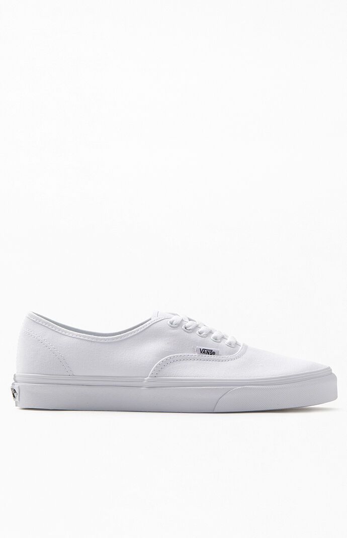 Vans Mens Authentic White Shoes | PacSun