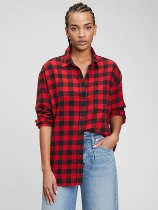 Oversized Flannel Shirt | Gap (US)