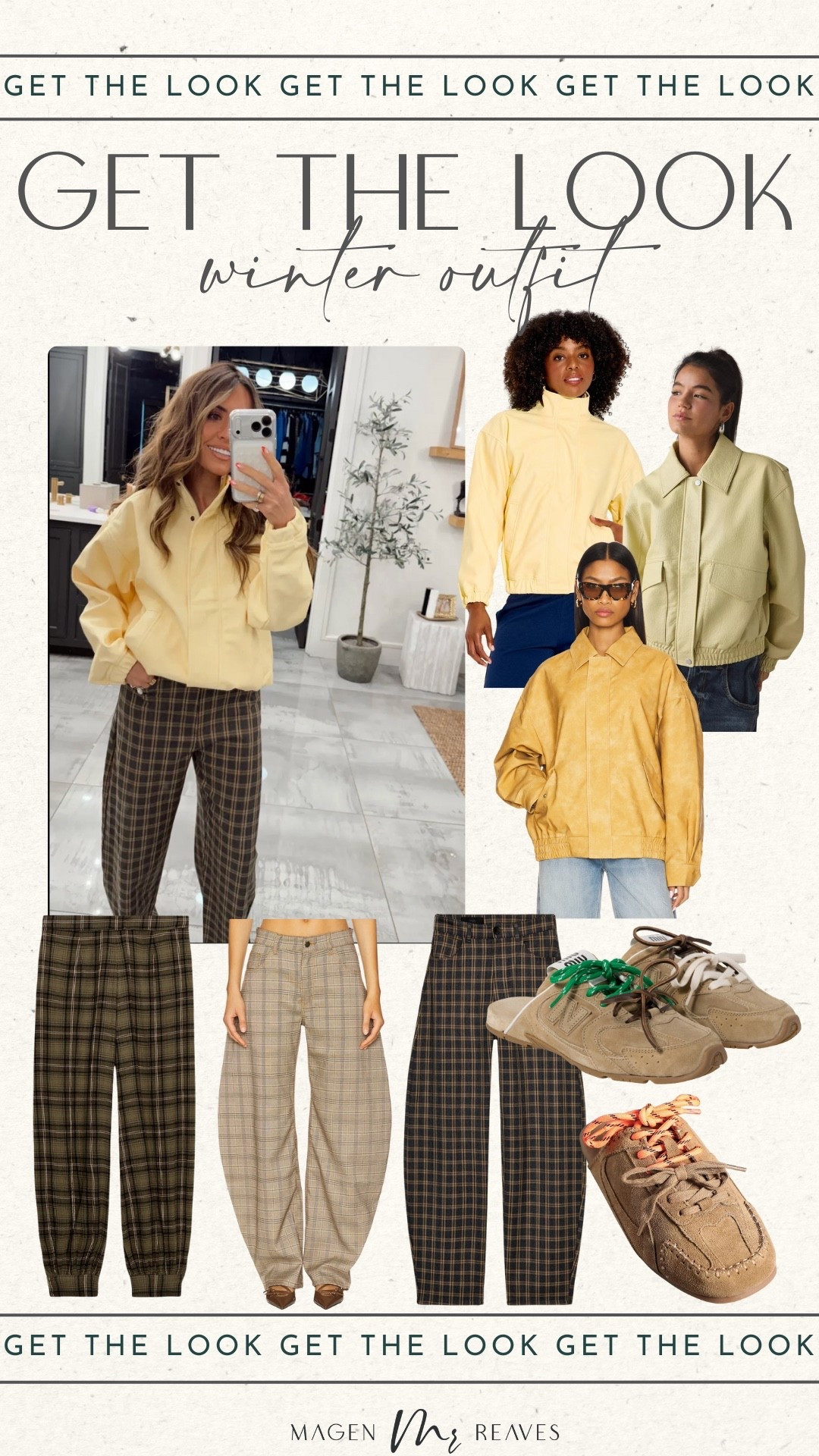 Winter outfit style!

Yellow bomber jacket, plaid pants, spring jacket, suede sneakers, slip on sneakers 

#LTKSeasonal #LTKootd #LTKPetite
