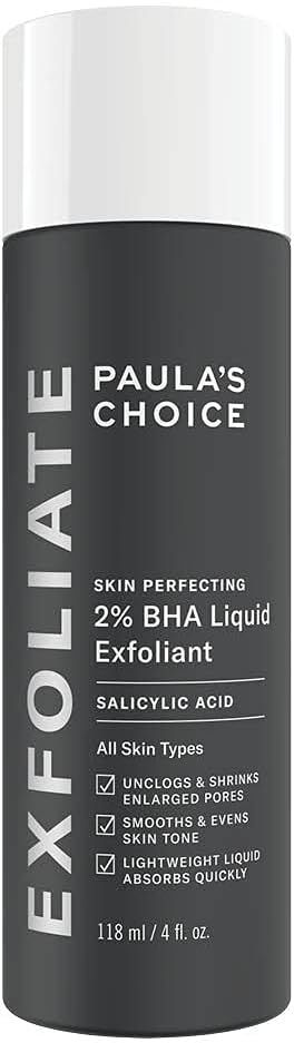 Paula's Choice Skin Perfecting 2% BHA Liquid Exfoliant - Face Exfoliating Peel Fights Blackheads,... | Amazon (UK)