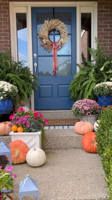 Flower pots and containers make a fall porch extra cute! Style your fall porch with these white Chinoiseriechic planter boxes and tall black flower pots.

#LTKstyletip #LTKhome #LTKSeasonal