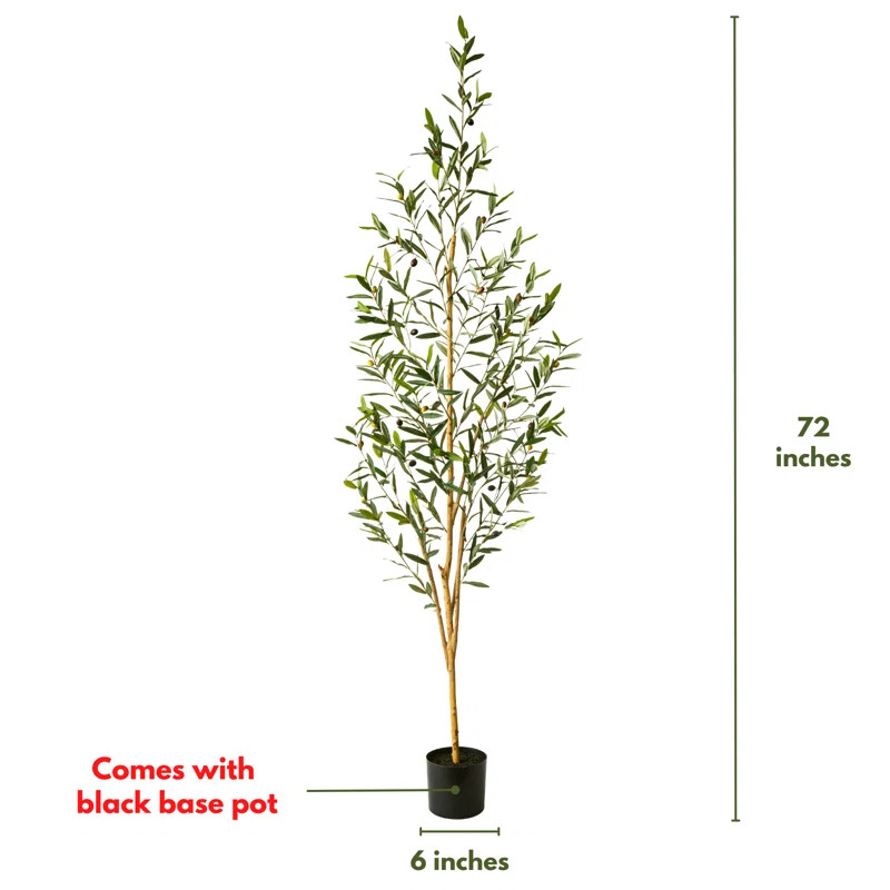 Primrue Faux Olive Tree in Pot & Reviews | Wayfair | Wayfair North America