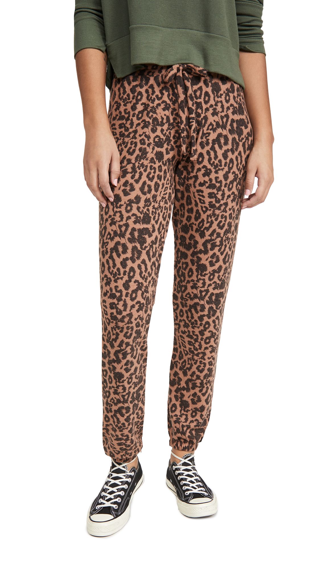 LNA Brushed Leopard Joggers | Shopbop