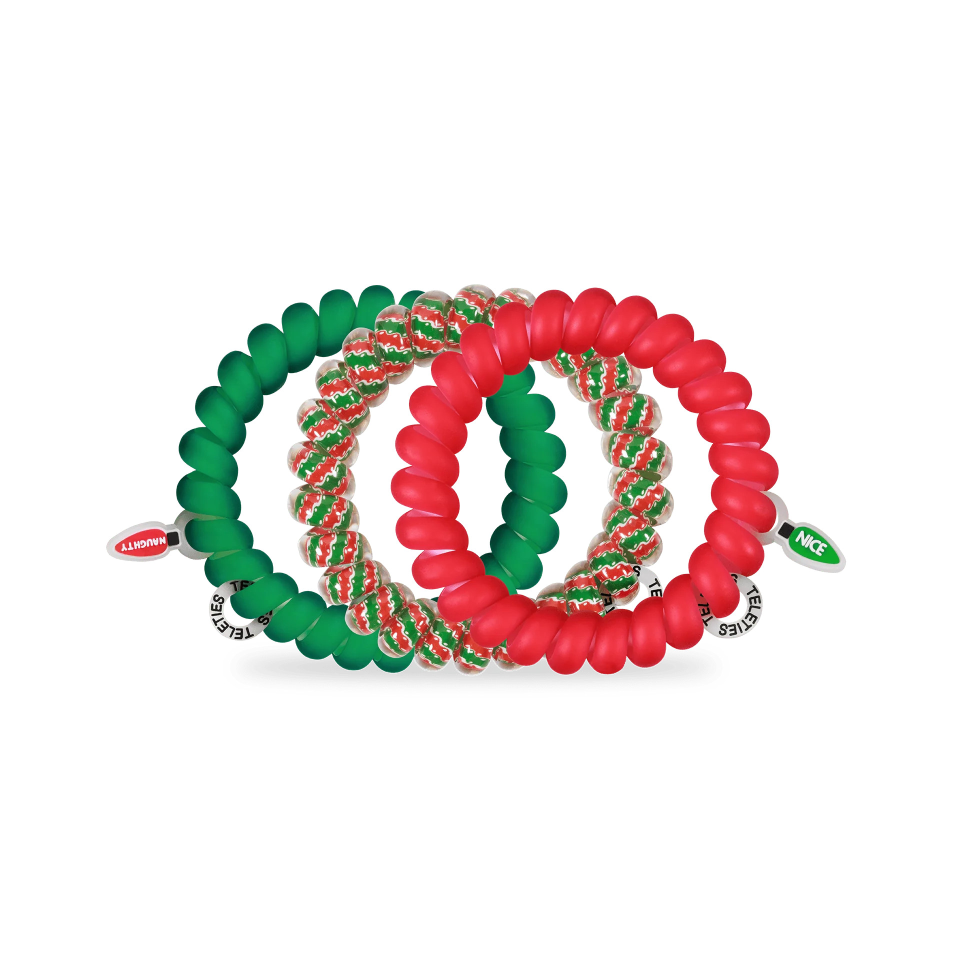 Naughty or Nice Large Hair Ties | TELETIES