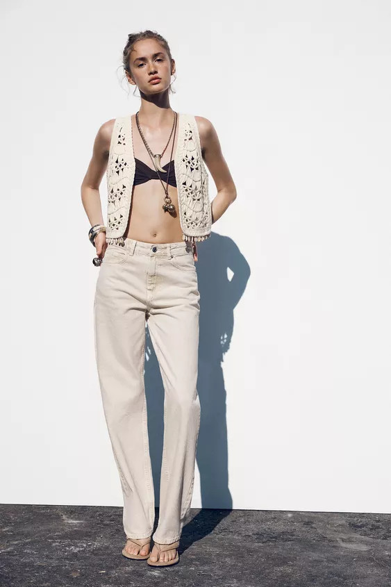 SHELL KNIT VEST | Zara US