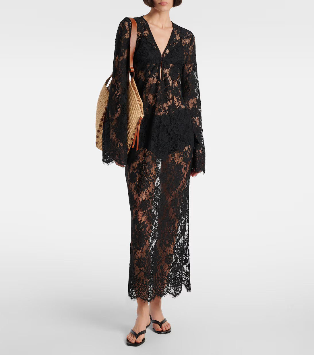 Millie cotton lace maxi dress | Mytheresa (UK)