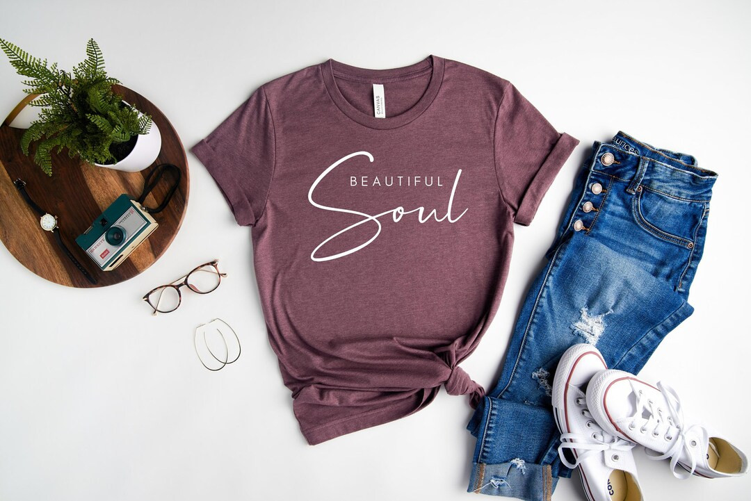 Beautiful Soul Shirt, Mental Health Shirt, Groovy Shirt, Self Care Tee, Motivational T-shirt, Gif... | Etsy (US)