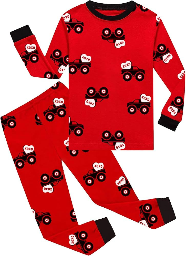 DDSOL Toddler Baby Boys Pajamas 2 Pieces Cotton Sleepwear Set Kids Fall Winter Long Sleeve Jammie... | Amazon (US)