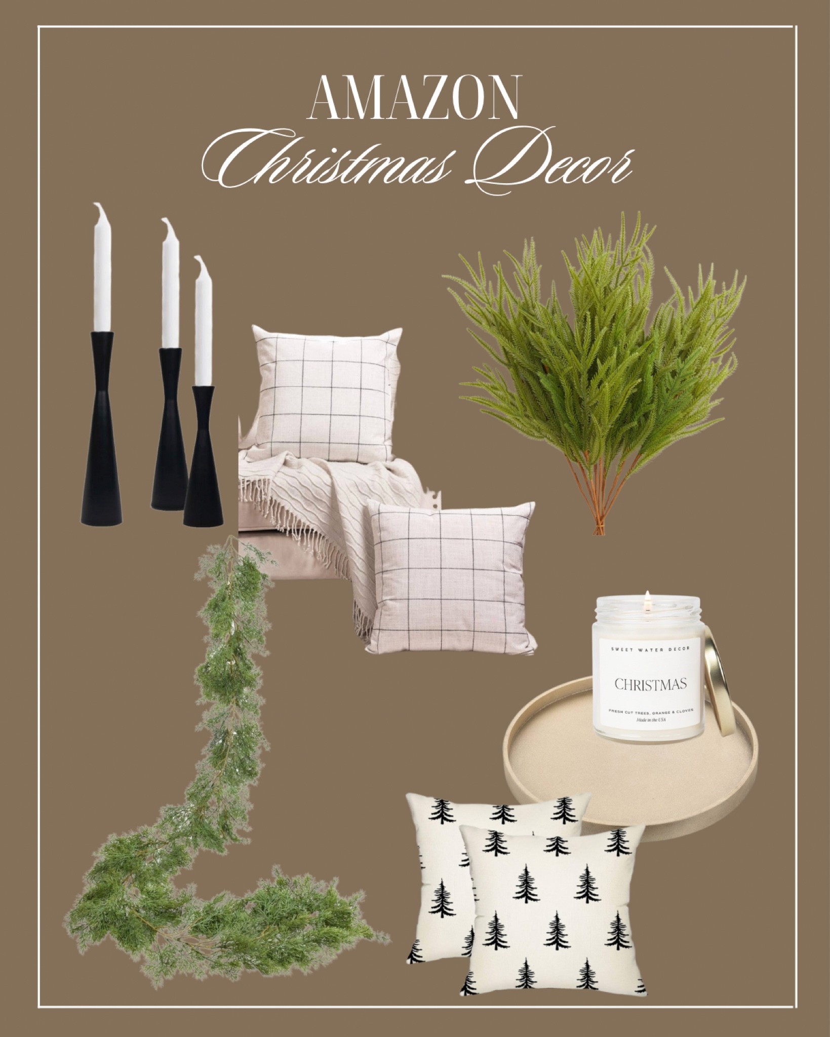 Affordable Amazon Christmas Decor 

#LTKSeasonal #LTKhome #LTKHoliday
