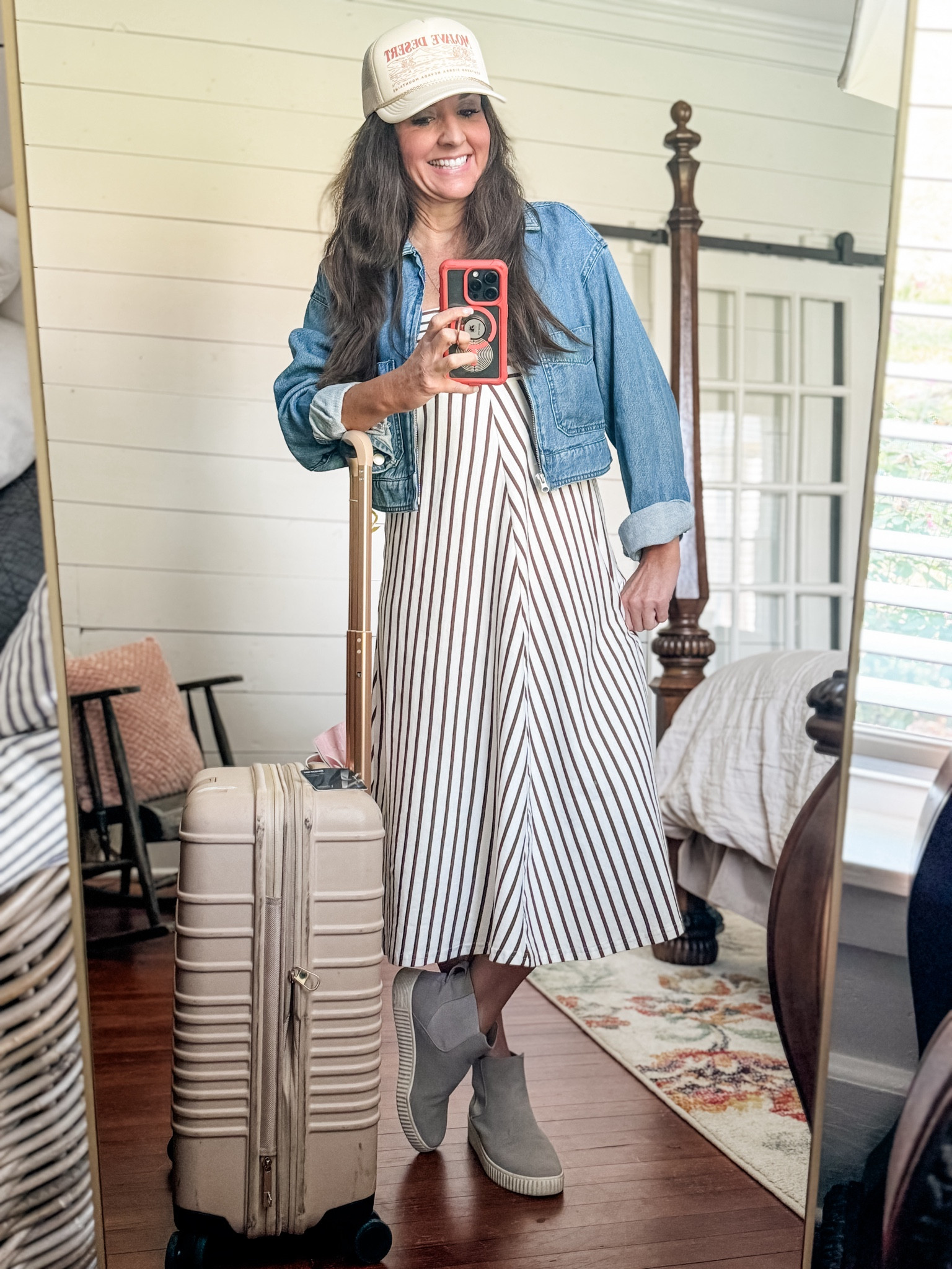Travel day outfit! Love this dress! Put a denim coat over it for those cool plane rides  

#LTKOver40 #LTKSaleAlert #LTKStyleTip