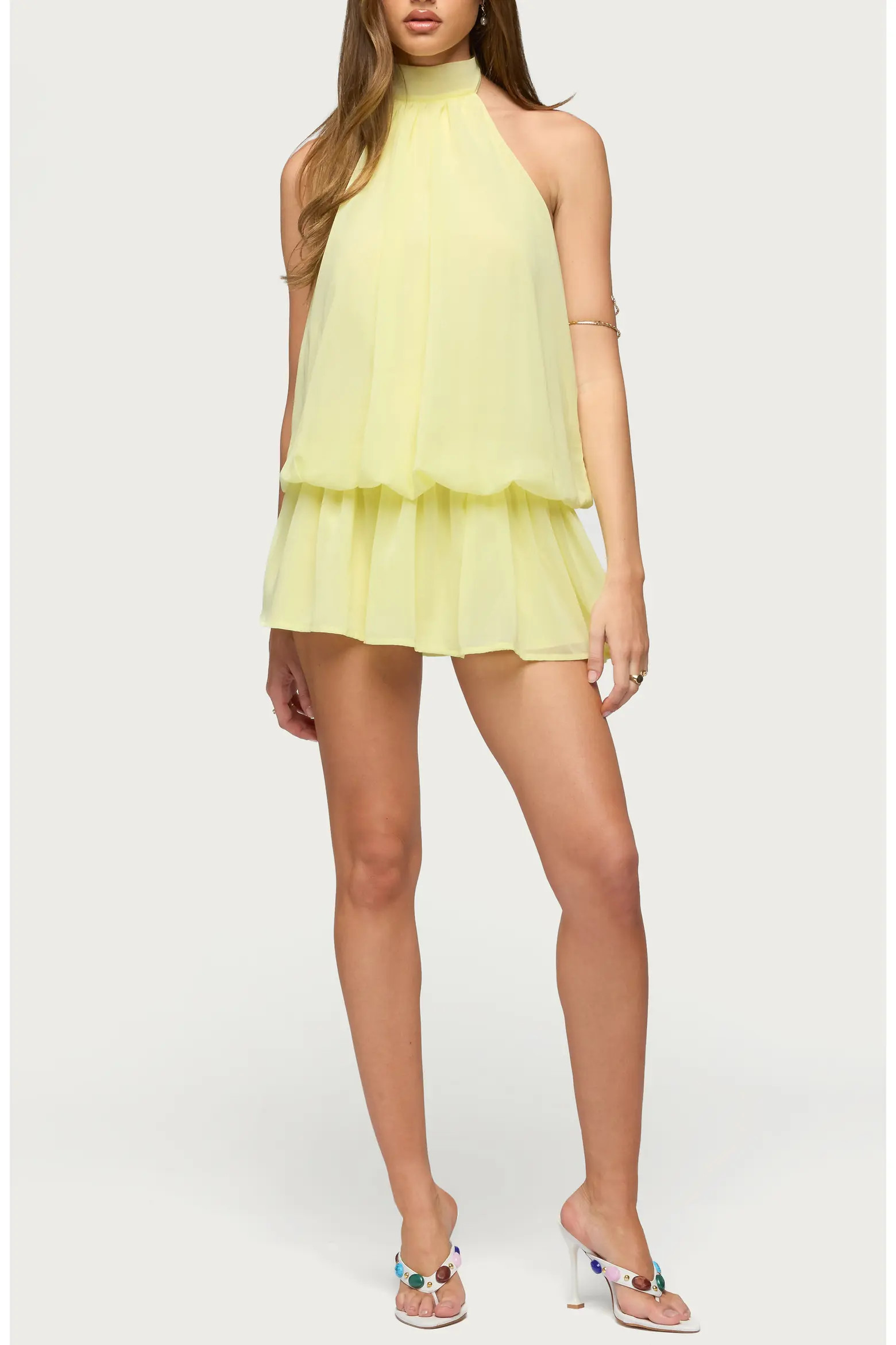 EDIKTED Kortney Chiffon Minidress (Women) | Nordstrom | Nordstrom