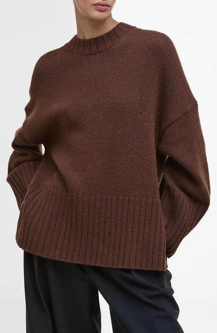 Sophia Cotton & Wool Blend Tunic Sweater | Nordstrom