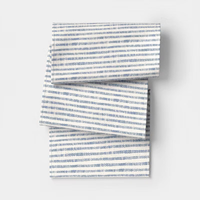 72"x14" Table Runner Blue Striped - Threshold™ | Target