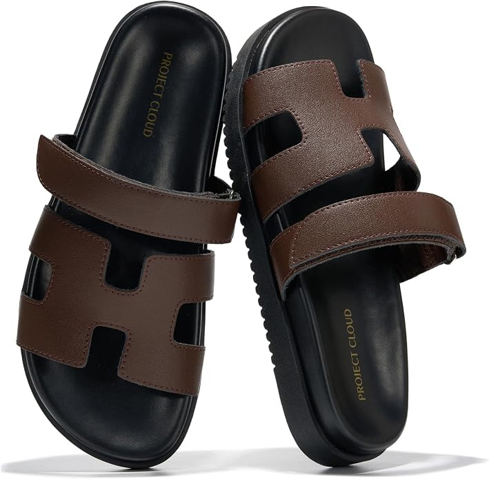 Project Cloud 100% Genuine Leather Sandals for Women Footwear - Stylish Womens Sandals with Plush... | Amazon (US)