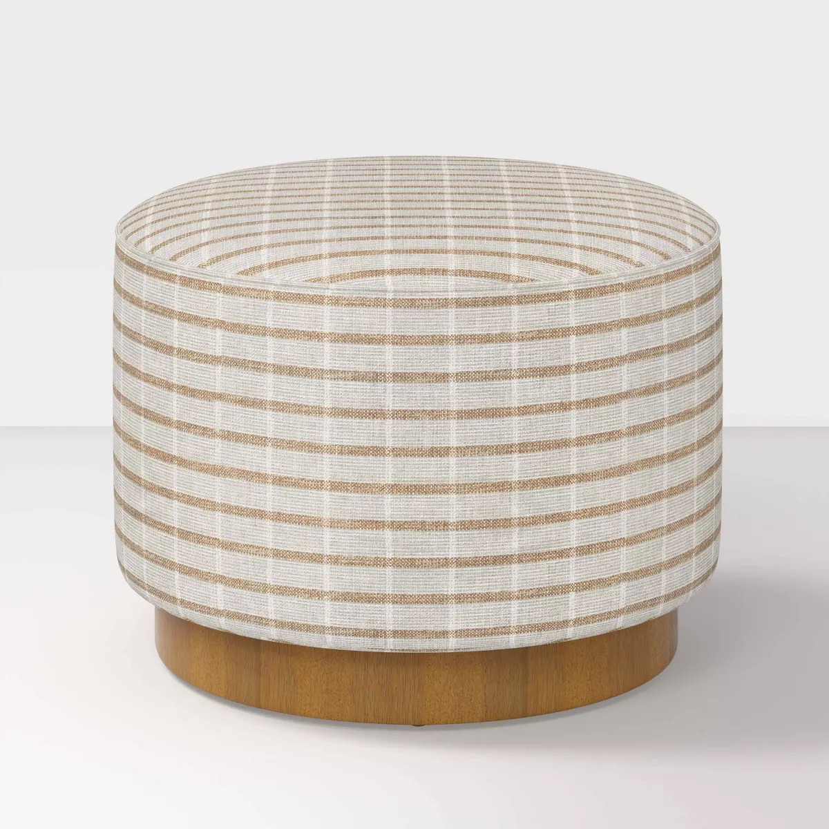 Round Ottoman with Plinth Base - Hearth & Hand™ with Magnolia | Target