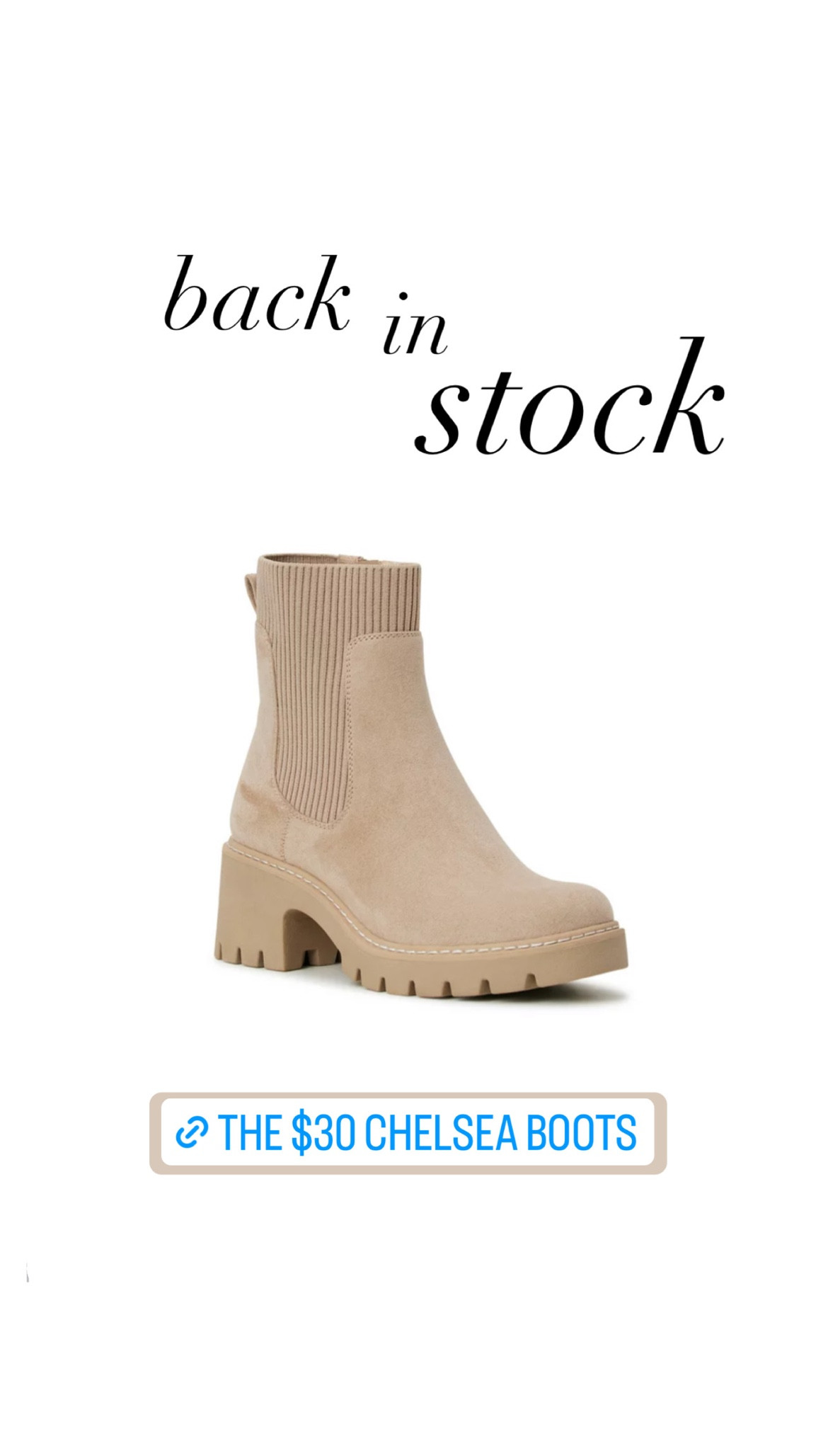 $30 Chelsea boots! Comes in 3 colors and sizes are fully stocked. Fall shoe, fall boots, fall outfit, teacher, work 

#LTKSeasonal #LTKshoecrush #LTKfindsunder50