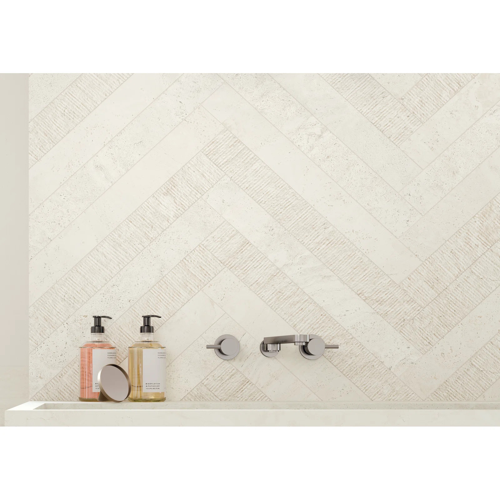 Tile Market Modern Travertine 2.75"x24" Stone Look Porcelain Floor & Wall Tile | Wayfair | Wayfair North America