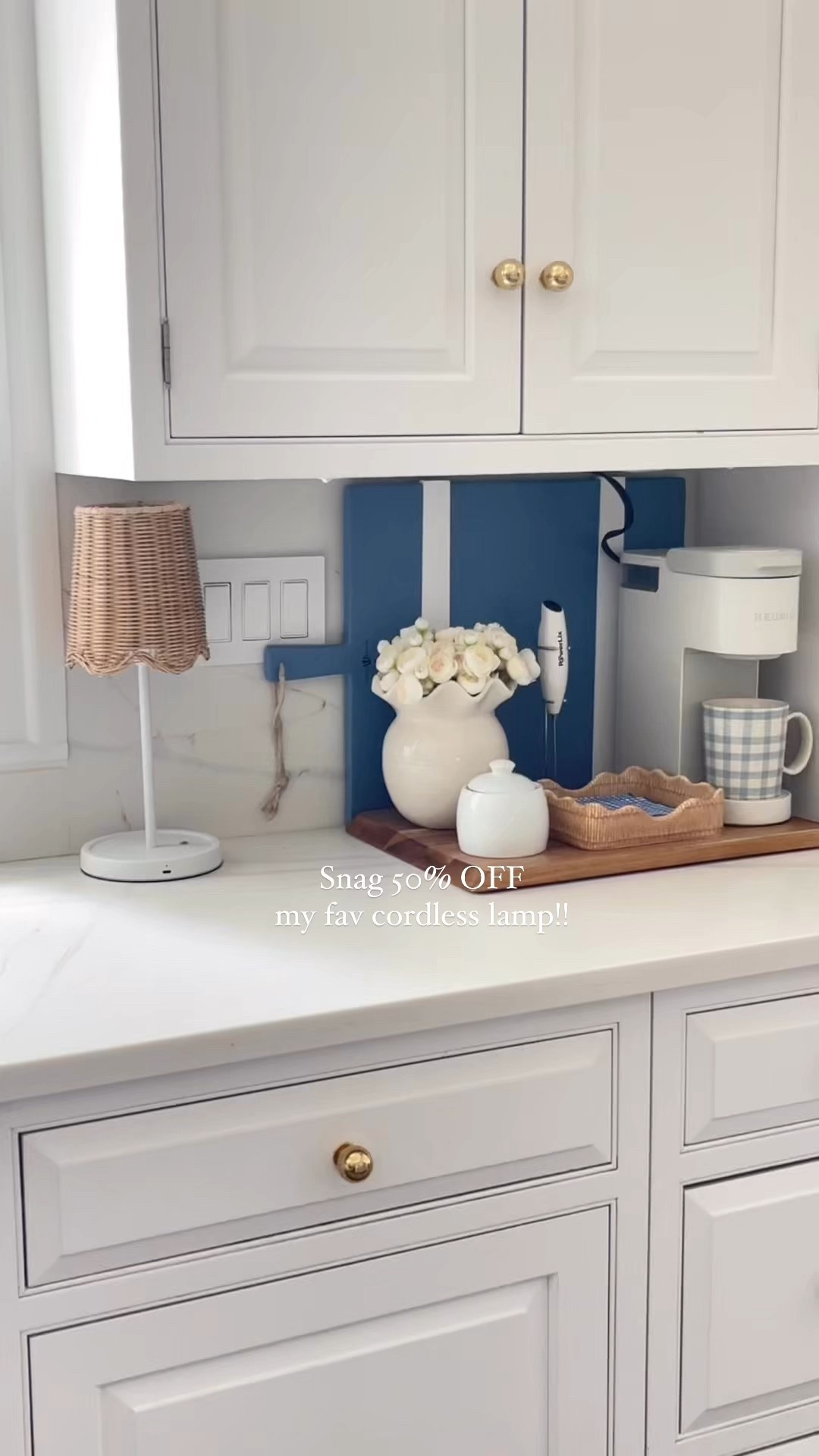 ICYMI!! My favorite rattan scalloped cordless table lamp is back in stock AND 50% OFF making it just $40!! 🙌🏻 I have 2 and use one in my kitchen, family room, and sometimes on my dining table!! Would also be so cute on a bookshelf 🤩

#LTKHome #LTKFindsUnder100 #LTKFindsUnder50