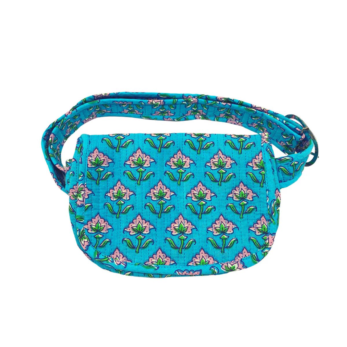 NEW Quilted Koala Belt Bag - Blue Floral | Quilted Koala