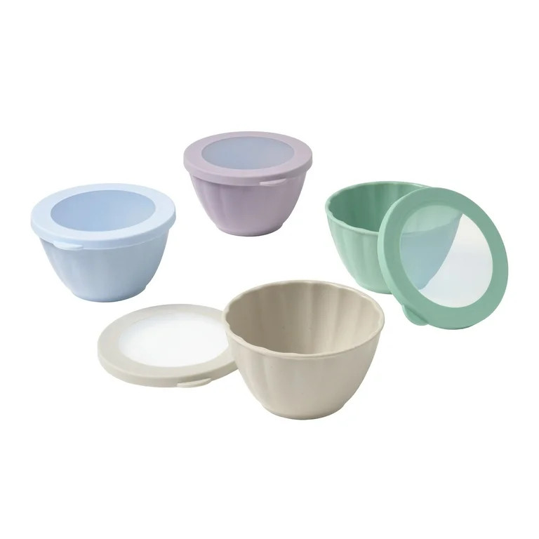 The Pioneer Woman 8-Piece Bamboo Melamine Prep Bowl Set, Multicolor | Walmart (US)