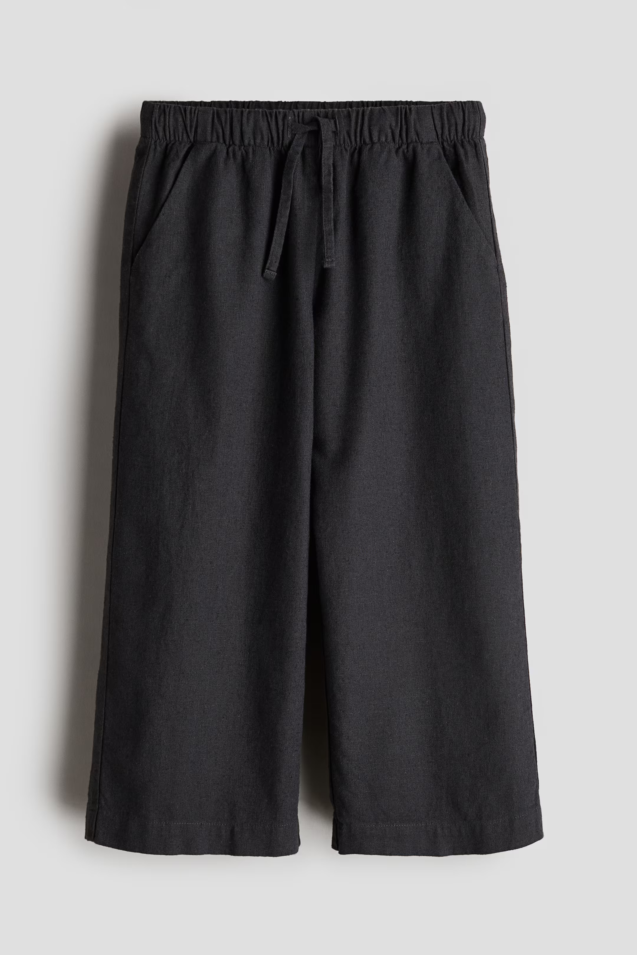 Wide-leg Linen-blend Pull-on Pants | H&M (US + CA)