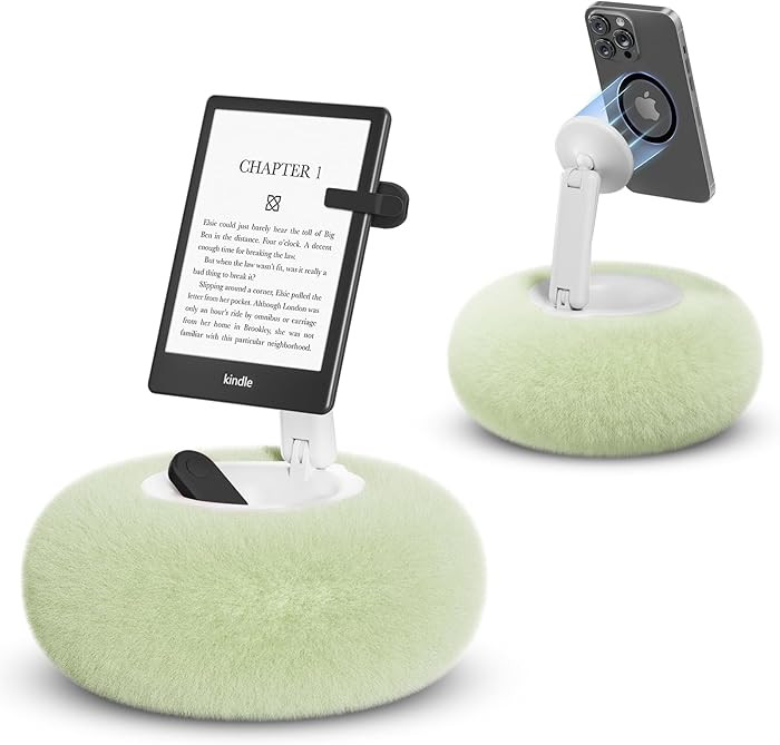 Magnetic Phone Pillow Stand, Phone Holder for Bed,Lap,Desk, Cozy Pillow Stand with Snack Bowl and... | Amazon (US)