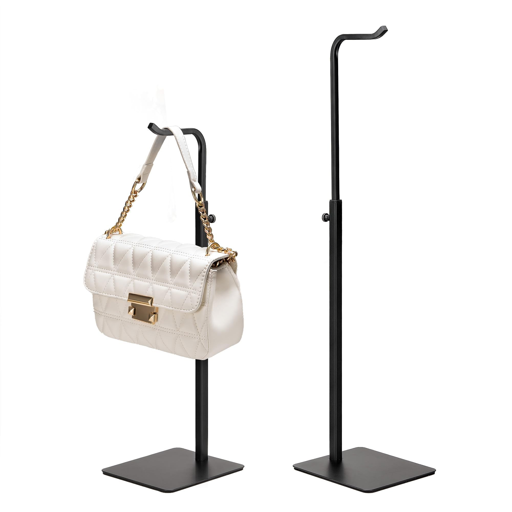 2 Pack Purse Holder Handbag Display Stand: Hanger Rack Showing Bags, Purses, and Wreath, Adjustab... | Amazon (US)