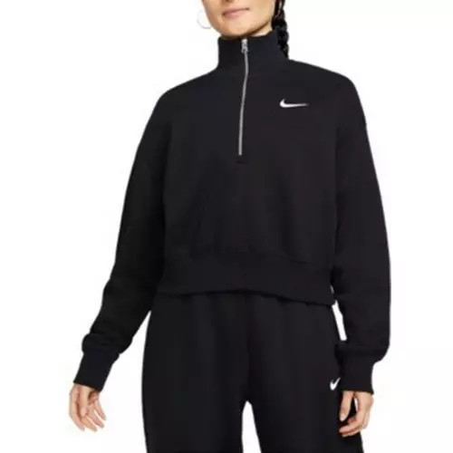 Women's Nike Phoenix Fleece Long Sleeve 1/2 Zip | Scheels Sports