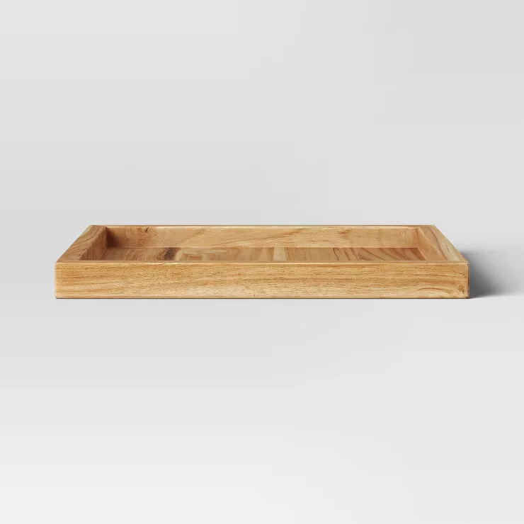 Square Teak Wood Tray - Threshold™ | Target
