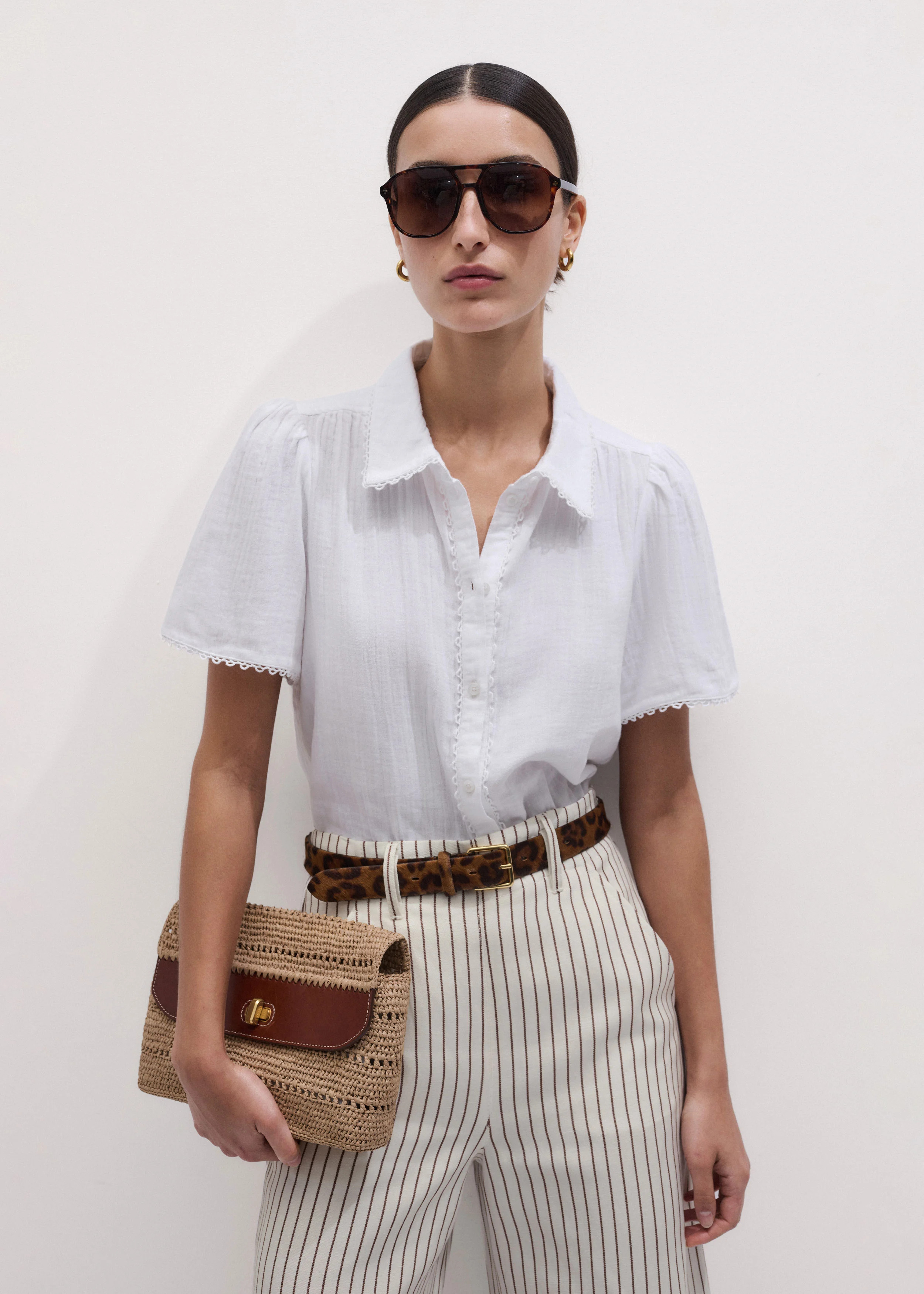 Summer Blouse Cotton Cheesecloth | ME+EM US