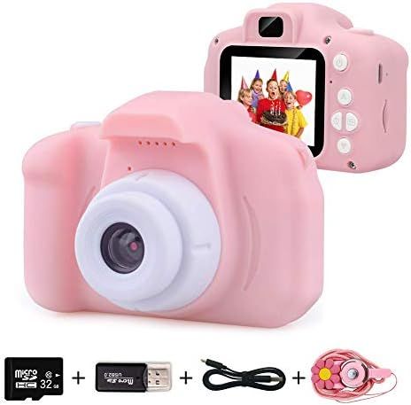 EMISK Mini Kids Camera with 2 Inch IPS Screen and 32GB SD Card Portable Child Camcorder Children ... | Amazon (US)