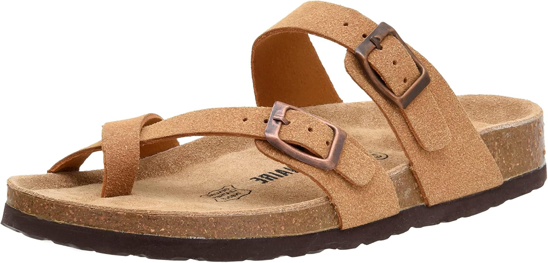 CUSHIONAIRE Women's Luna Cork Footbed Sandal With +Comfort | Amazon (US)