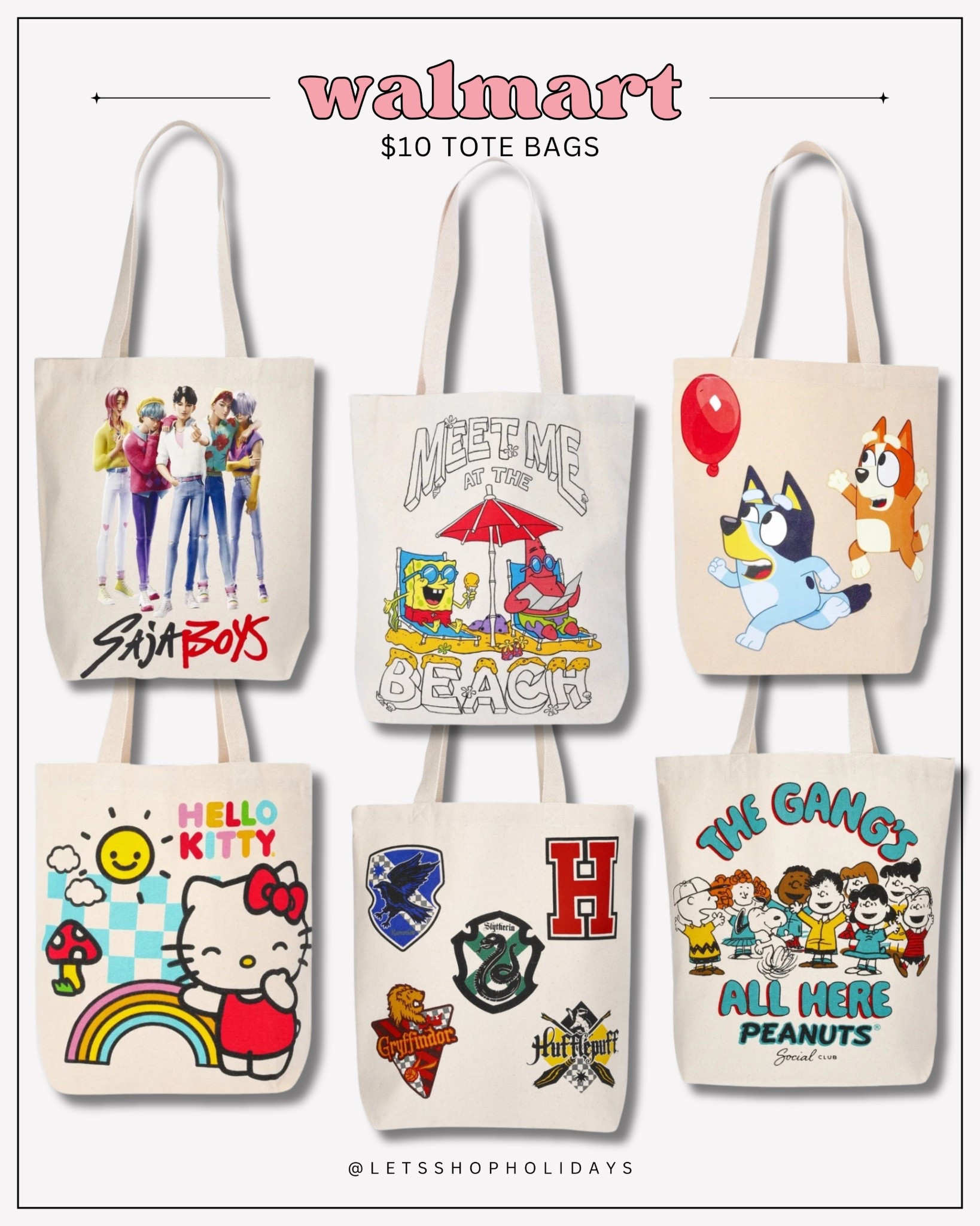 Walmart ✨ tote bags 

#LTKU #LTKSeasonal #LTKgrwm