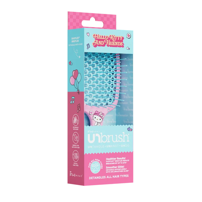 FHI Heat Hello Kitty UNbrush® Detangling Brush, Detangling Pain-Free Brushing, All Wet or Dry Ha... | Walmart (US)