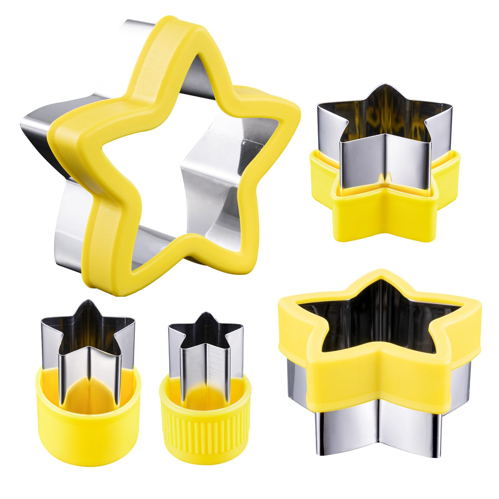 Star Cookie Cutter 5 Pieces 5 Sizes 1" to 4" | Amazon (US)