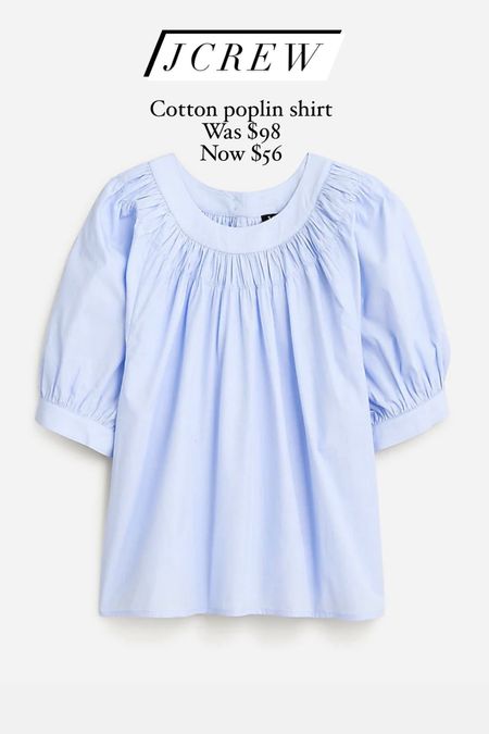 Jcrew cotton poplin shirt.on great deal
Was $98 now $56 
With code SHOPNOW

#LTKOver40 #LTKSaleAlert #LTKStyleTip