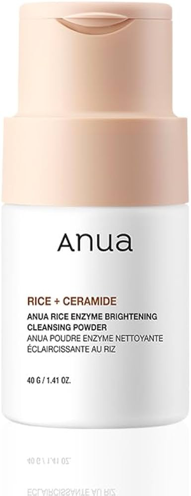 ANUA RICE ENZYME BRIGHTENING CLEANSING POWDER, Rice Mask, Ceramide, Gentle Face Wash for Brighten... | Amazon (US)