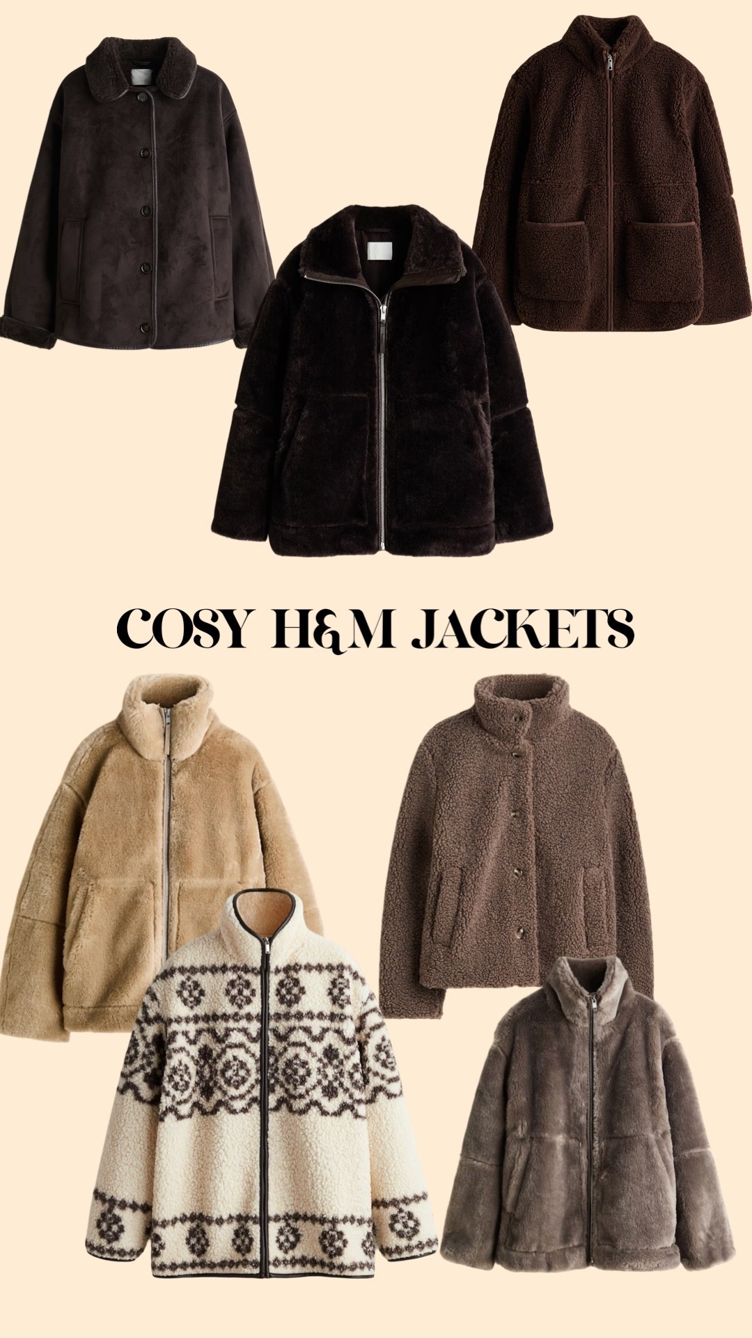 In stock cosy winter jackets ❤️

Teddy jacket, hm, new in H&M 